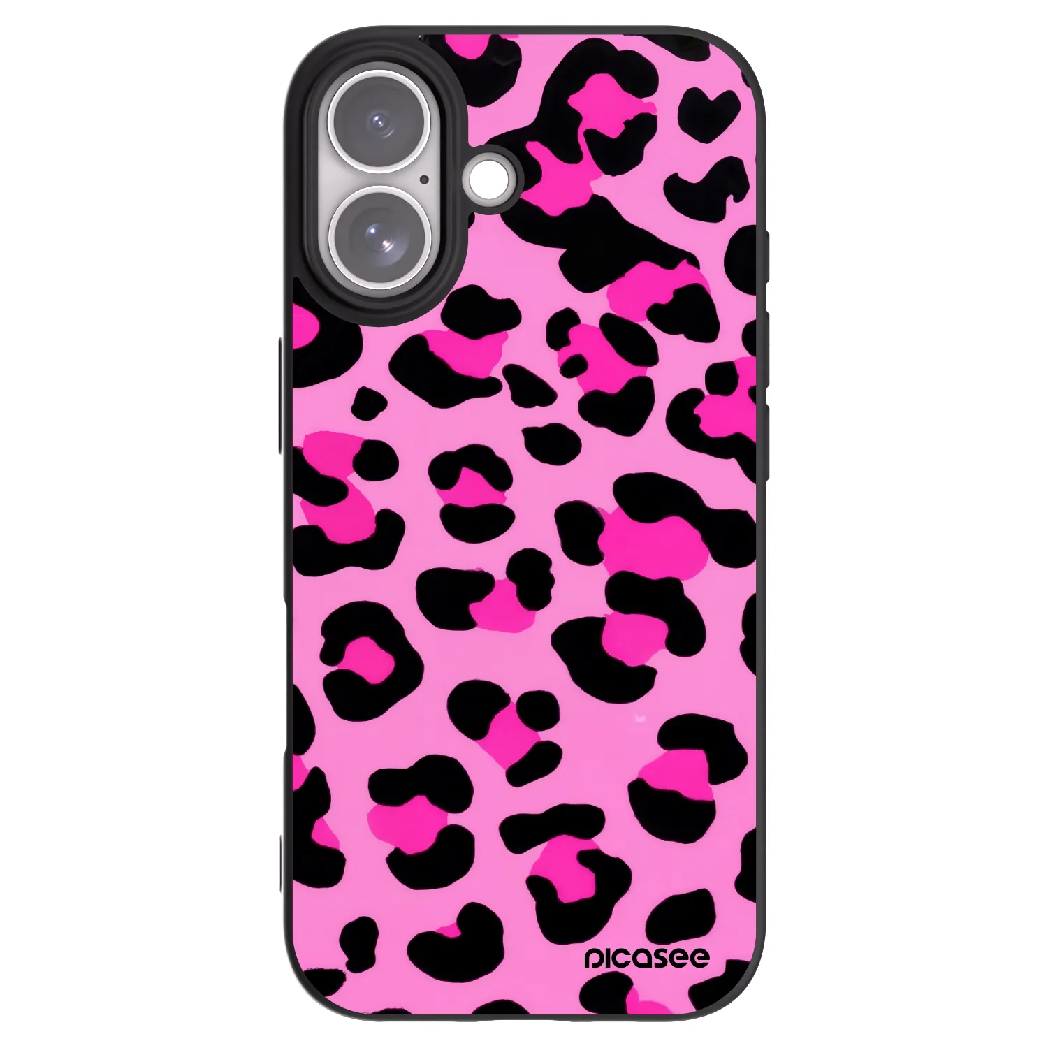 Picasee silikonový černý obal pro Apple iPhone 17 - Pink Tiger