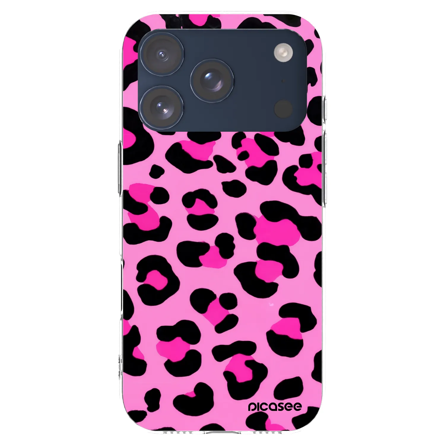 Picasee silikonový průhledný obal pro Apple iPhone 17 Pro - Pink Tiger