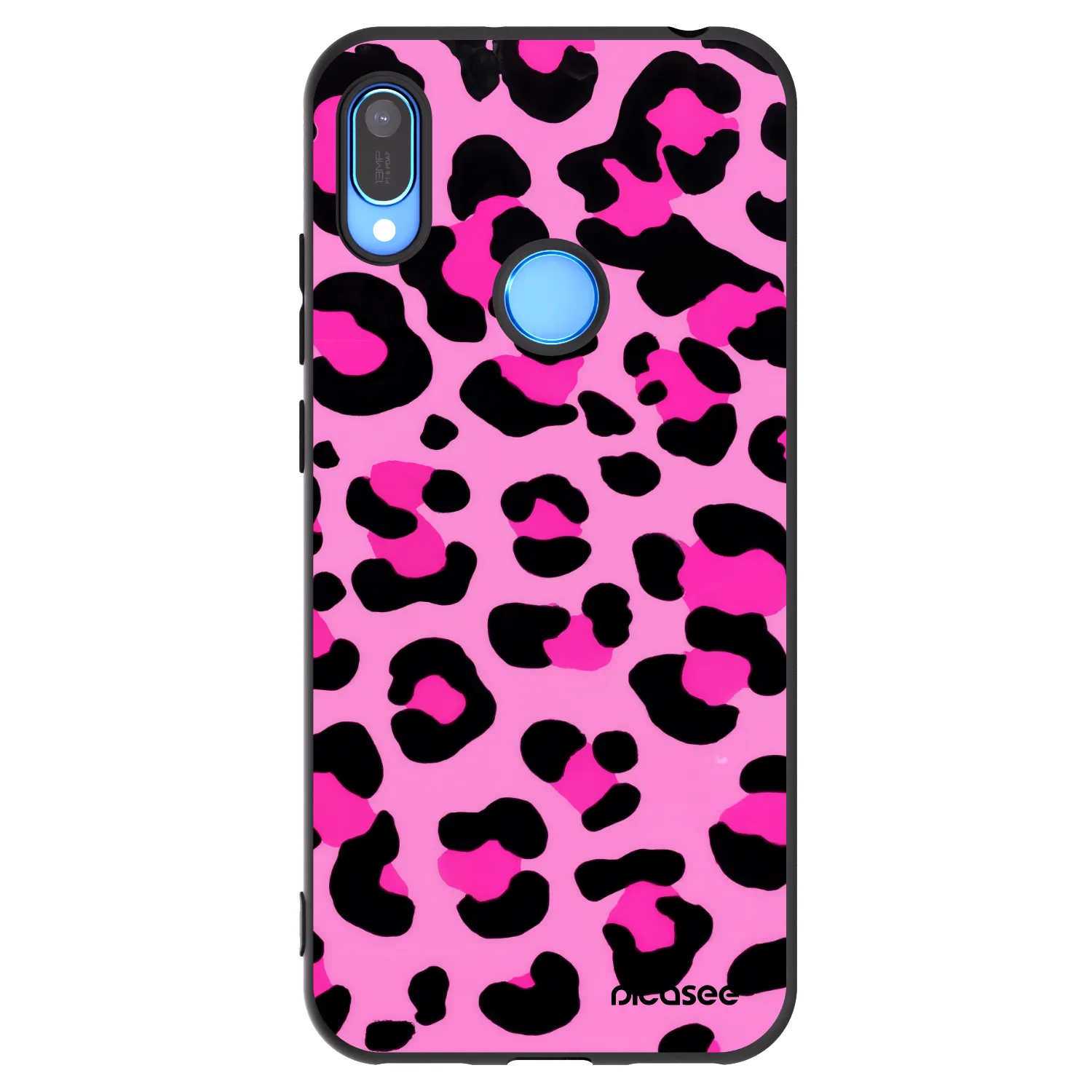 Picasee silikonový černý obal pro Huawei Y6 2019 - Pink Tiger