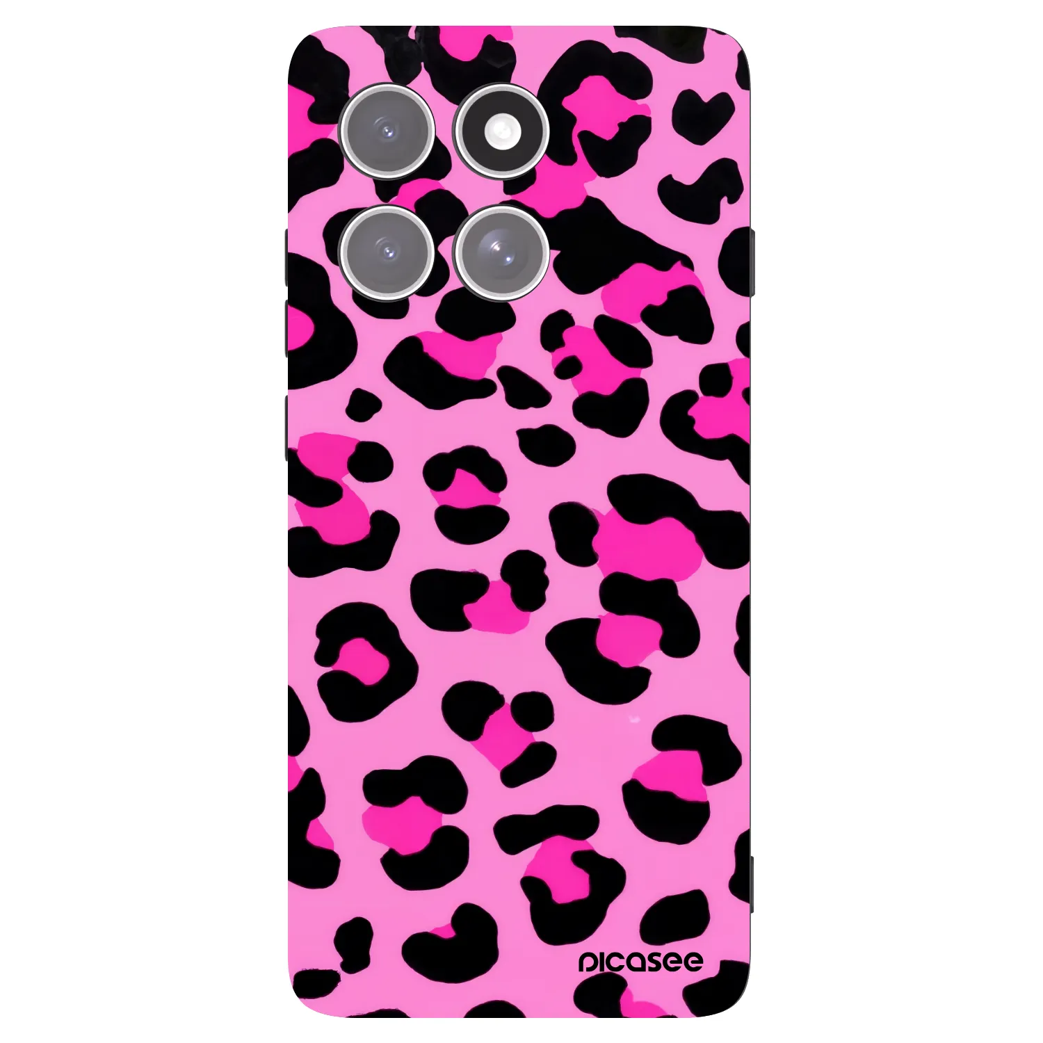 Picasee silikonový černý obal pro Motorola Edge 60 Pro - Pink Tiger