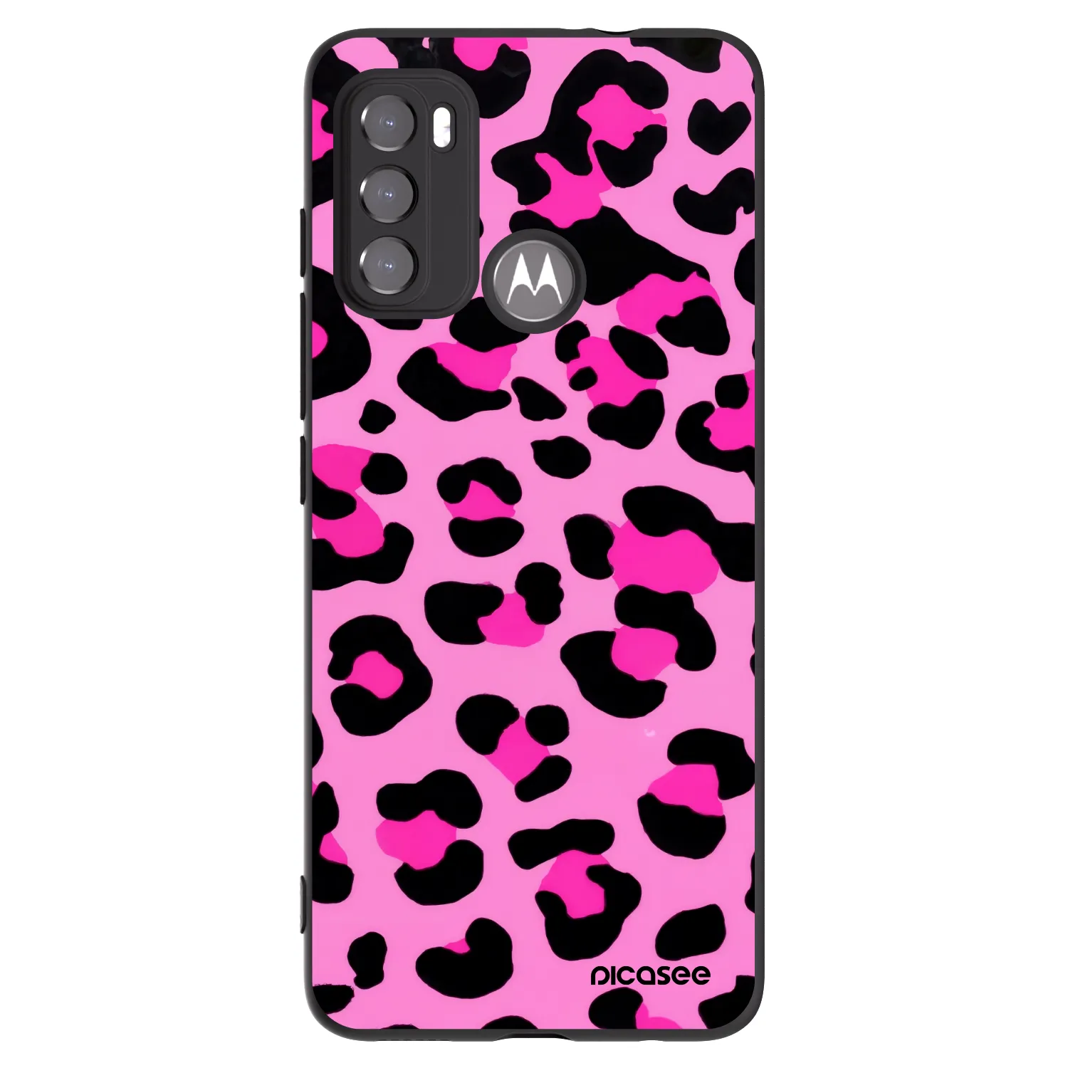 Picasee silikonový černý obal pro Motorola Edge 60 5G - Pink Tiger