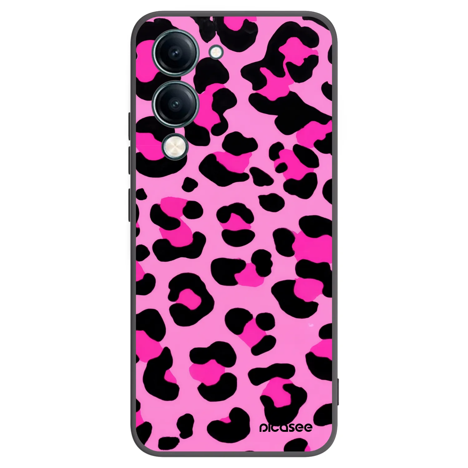 Picasee silikonový černý obal pro Vivo Y29s 5G - Pink Tiger