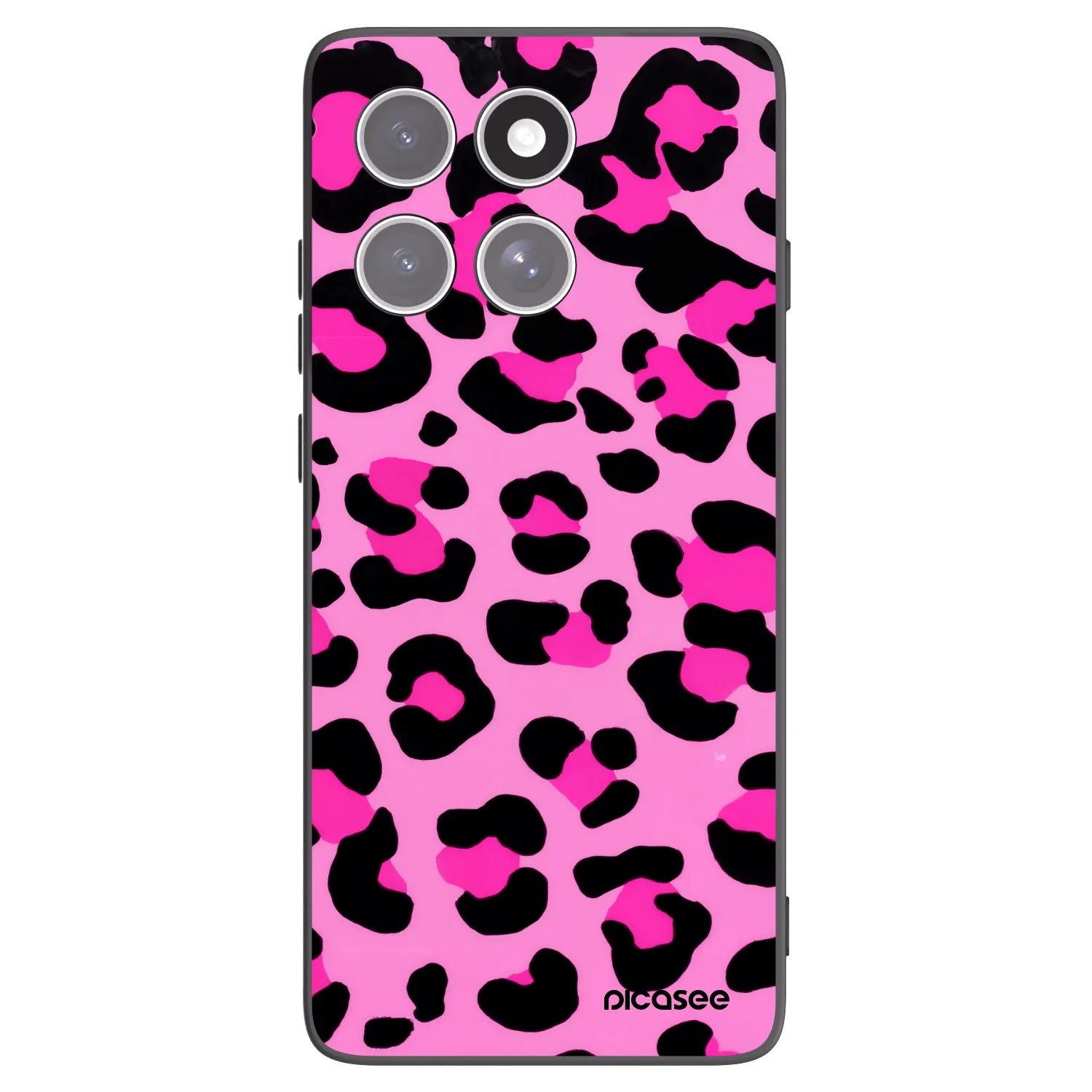 Picasee silikonový černý obal pro Motorola Edge 60 Fusion - Pink Tiger