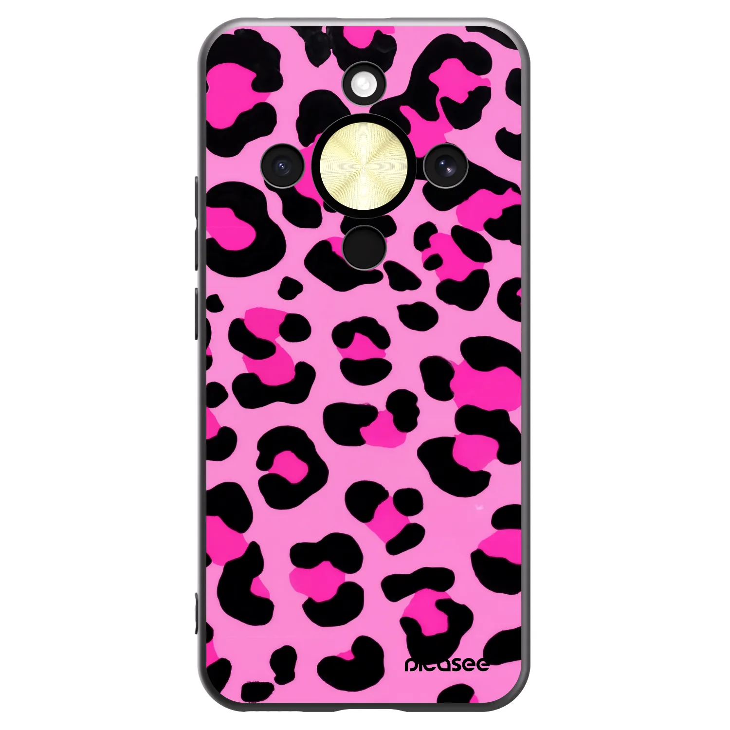 Picasee silikonový černý obal pro Honor Magic8 Lite 5G - Pink Tiger