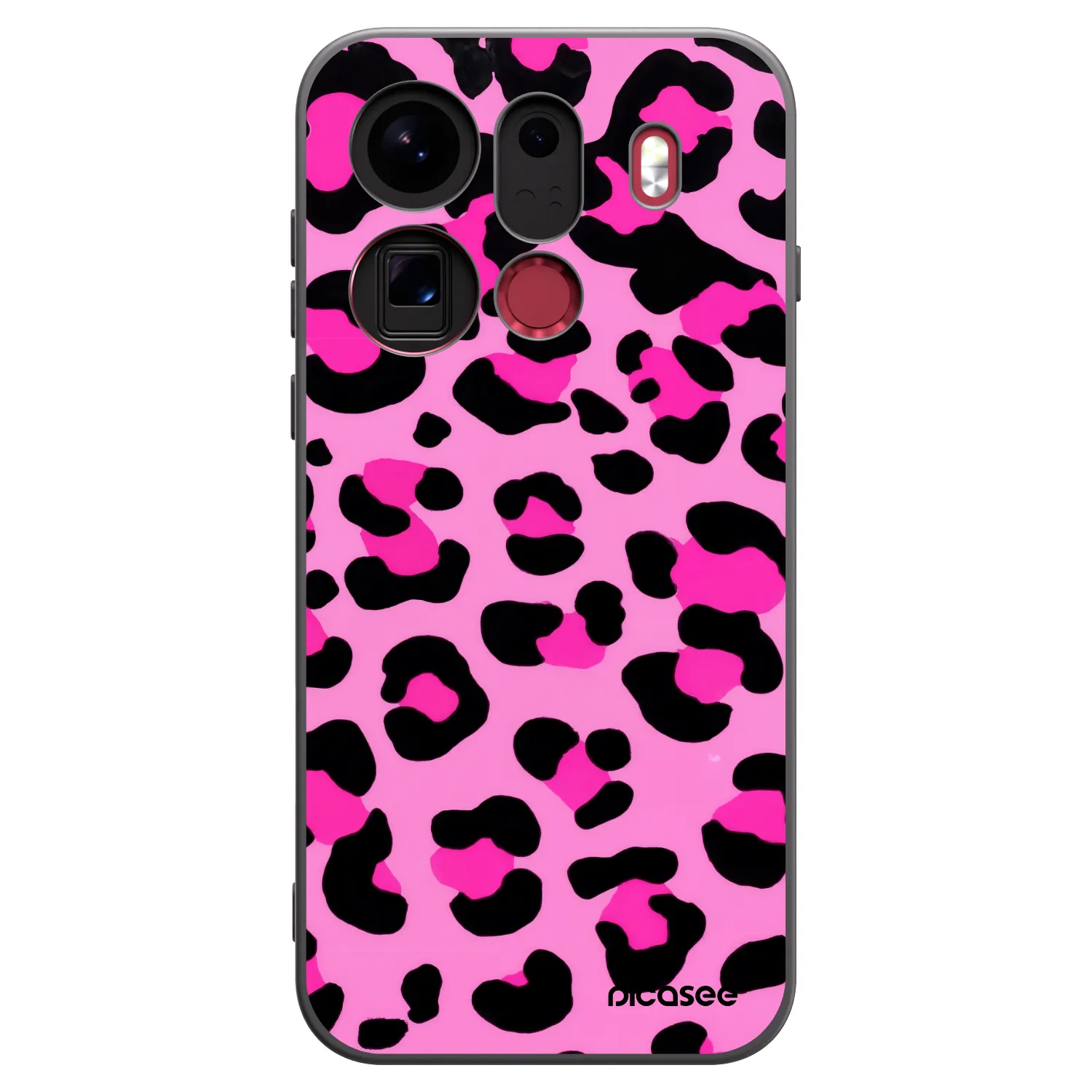 Picasee silikonový černý obal pro OPPO Find X9 Pro - Pink Tiger