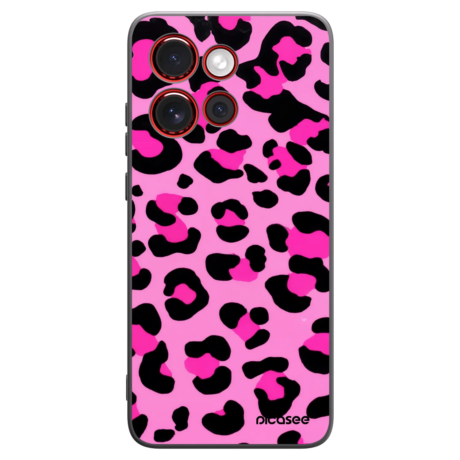 Picasee silikonový černý obal pro Motorola Edge 60 Neo 5G - Pink Tiger