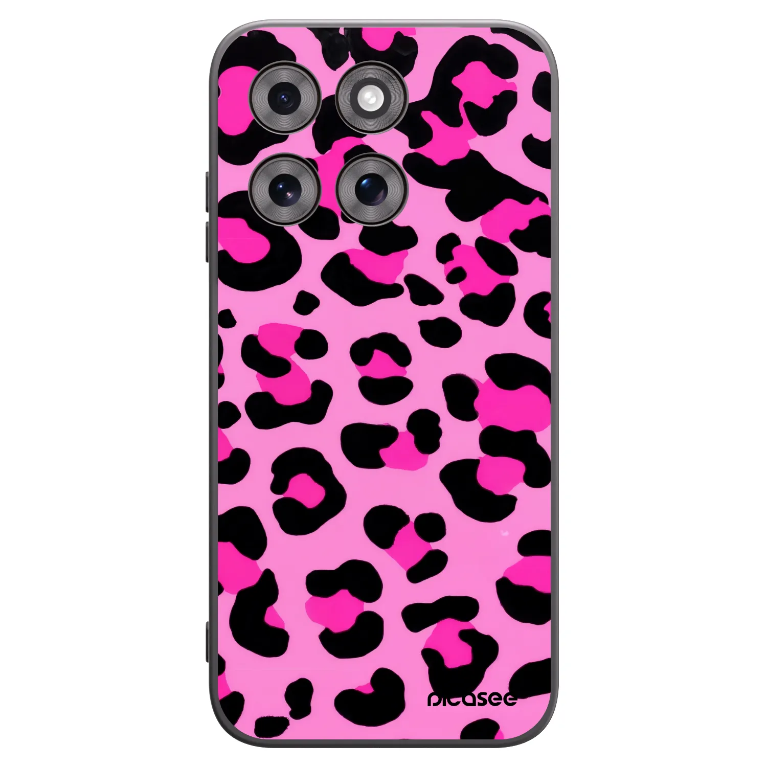 Picasee silikonový černý obal pro Motorola Moto G77 - Pink Tiger