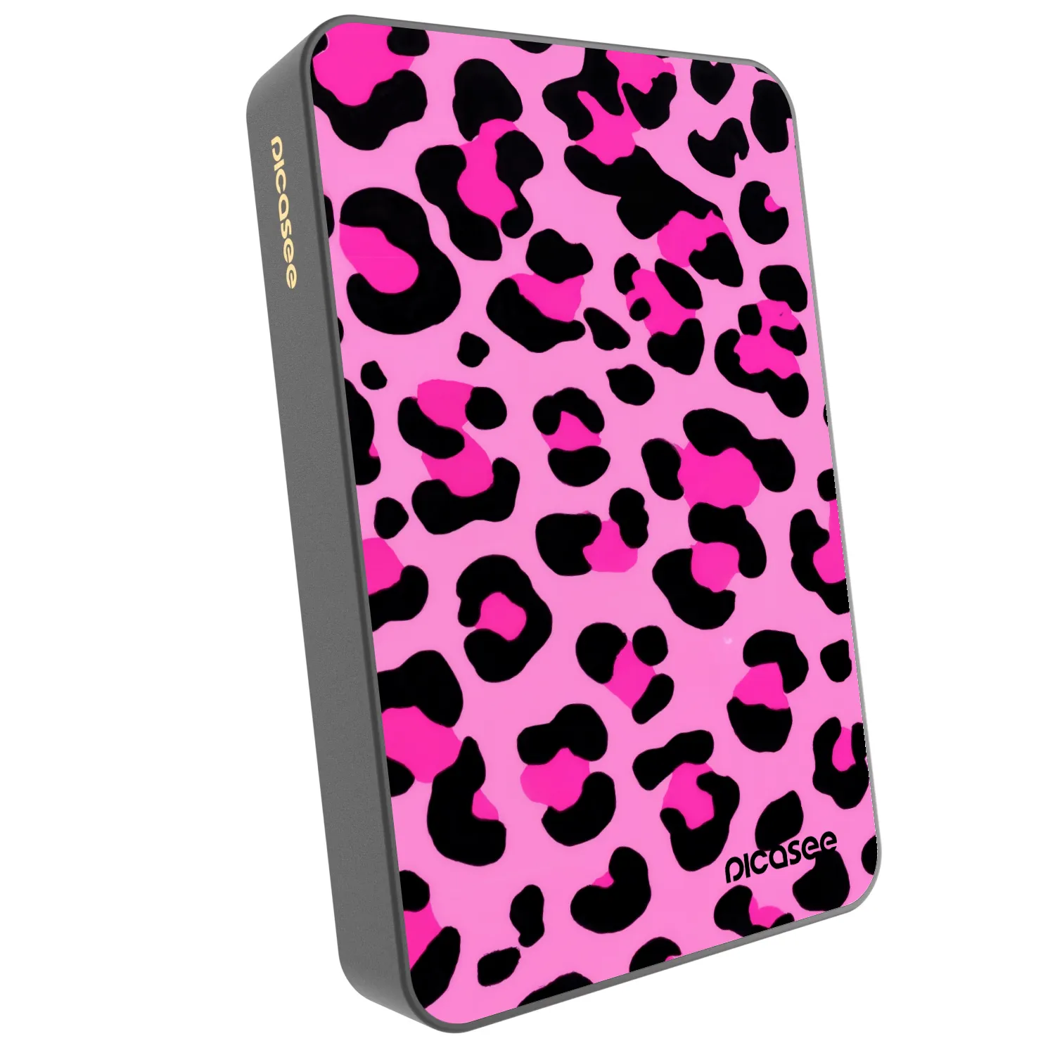Picasee Powerbanka s MagSafe 10 000 mAh Šedá - Pink Tiger