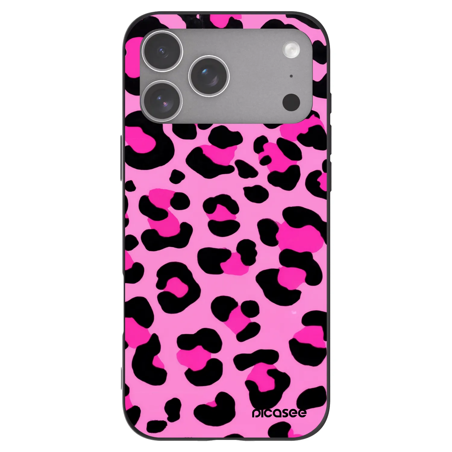Picasee silikonový černý obal pro Apple iPhone 18 Pro Max - Pink Tiger