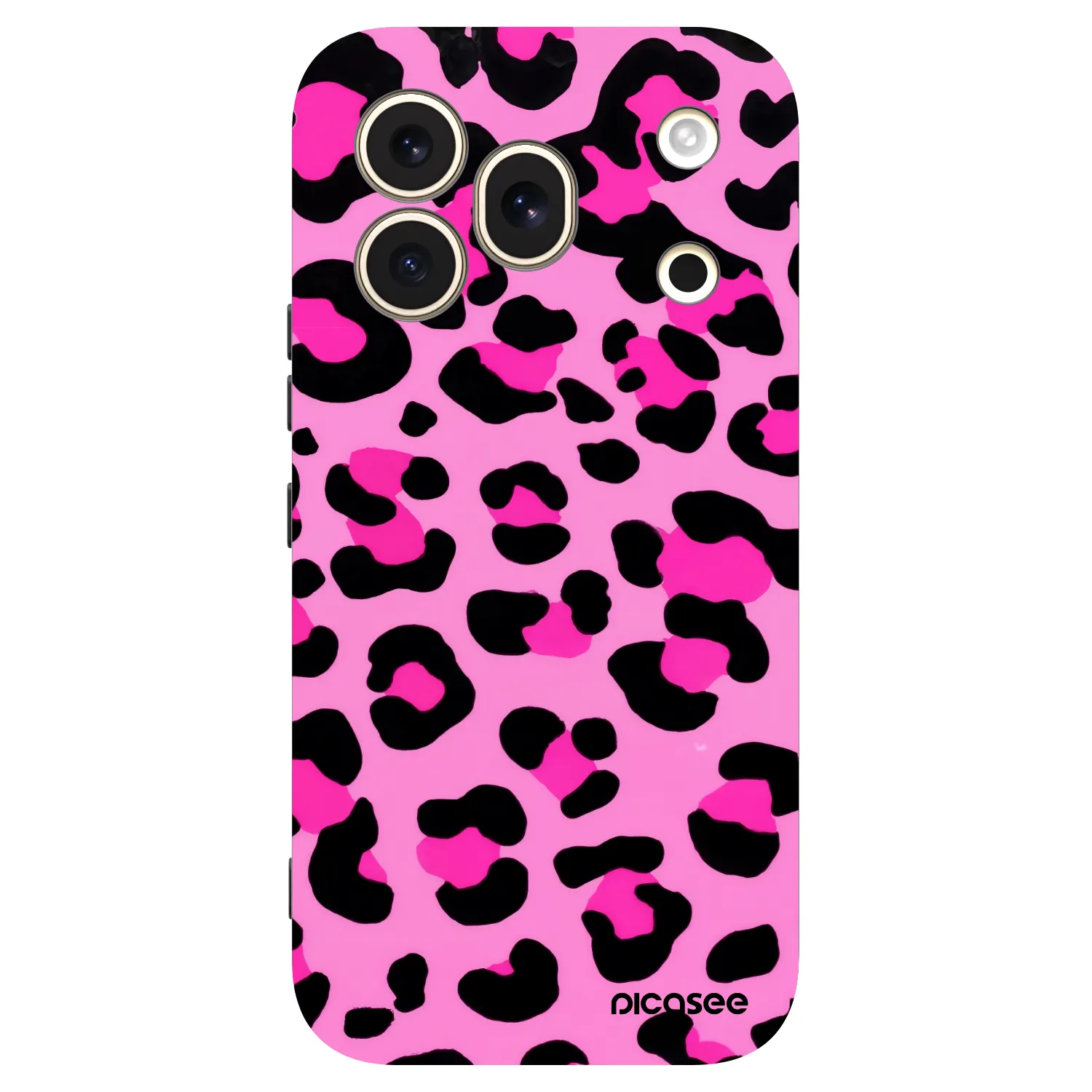 Picasee silikonový černý obal pro Honor 600 Pro - Pink Tiger