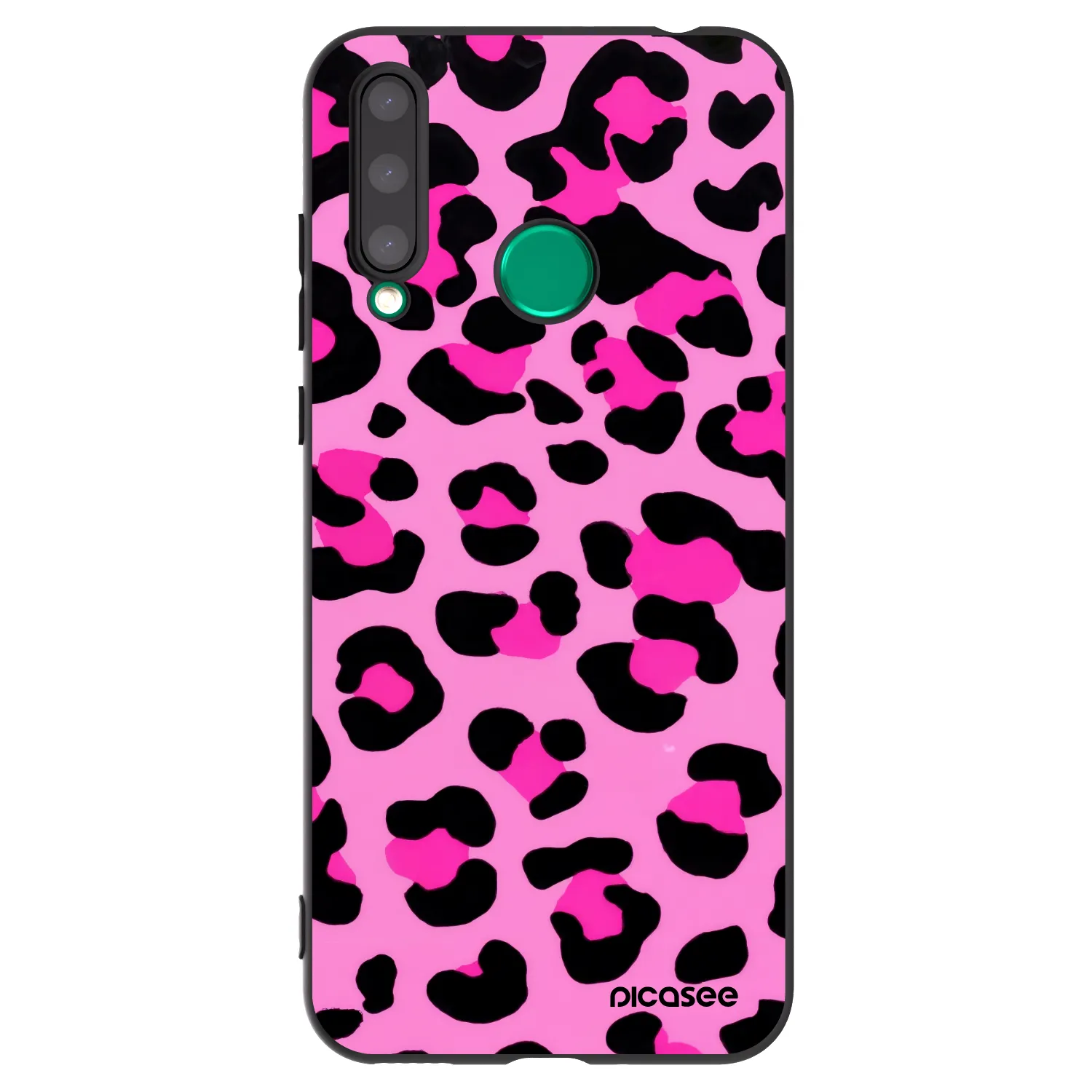 Picasee silikonový černý obal pro Honor 20 Lite - Pink Tiger