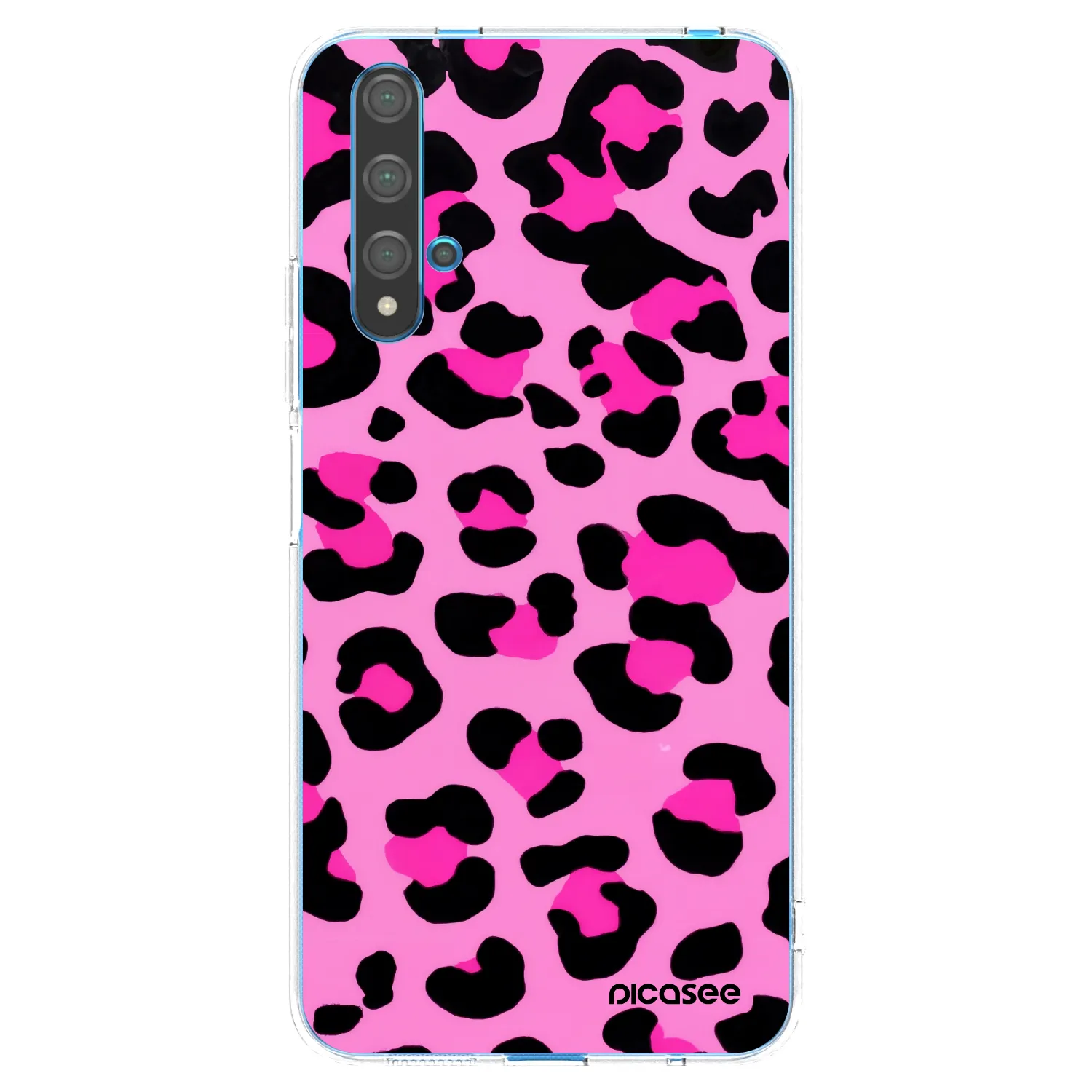 Picasee silikonový průhledný obal pro Huawei Nova 5T - Pink Tiger