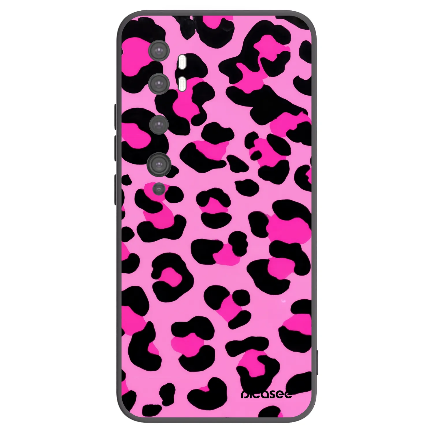 Picasee silikonový černý obal pro Xiaomi Mi Note 10 (Pro) - Pink Tiger