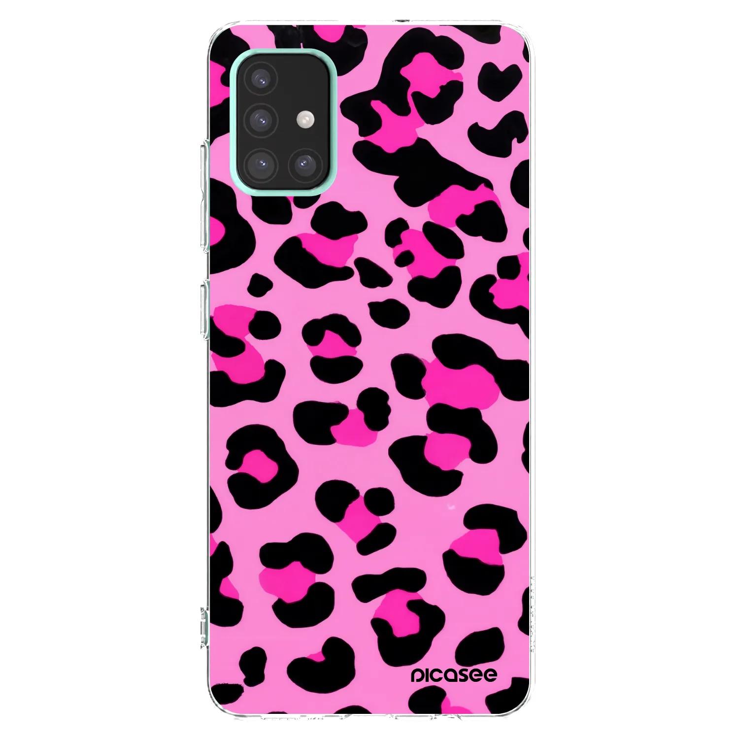 Picasee silikonový průhledný obal pro Samsung Galaxy A51 A515F - Pink Tiger