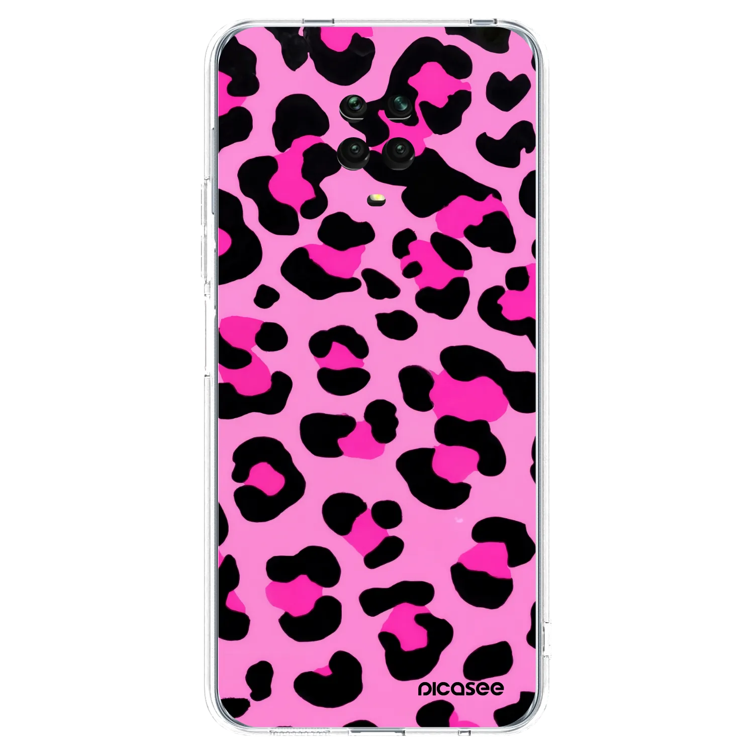 Picasee silikonový průhledný obal pro Xiaomi Redmi Note 9S - Pink Tiger