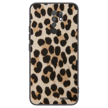 Picasee silikonový černý obal pro Xiaomi Redmi 9 - Brown Tiger