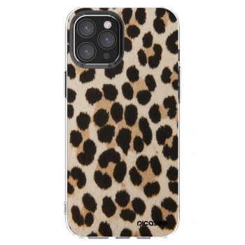 Picasee silikonový průhledný obal pro Apple iPhone 12 Pro Max - Brown Tiger