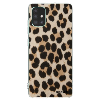 Picasee silikonový průhledný obal pro Samsung Galaxy M51 M515F - Brown Tiger