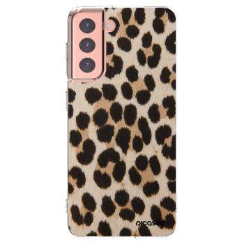 Picasee silikonový průhledný obal pro Samsung Galaxy S21 5G G991B - Brown Tiger