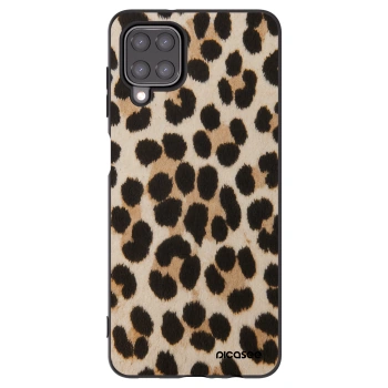 Picasee silikonový černý obal pro Samsung Galaxy A12 A125F - Brown Tiger