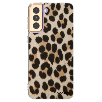Picasee silikonový průhledný obal pro Samsung Galaxy S21+ 5G G996F - Brown Tiger