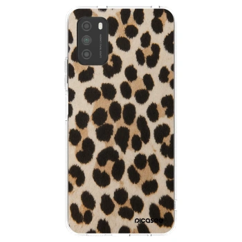 Picasee silikonový průhledný obal pro Xiaomi Poco M3 - Brown Tiger