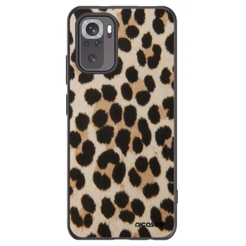 Picasee silikonový černý obal pro Xiaomi Redmi Note 10 - Brown Tiger