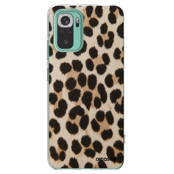 Picasee silikonový průhledný obal pro Xiaomi Redmi Note 10 Pro - Brown Tiger