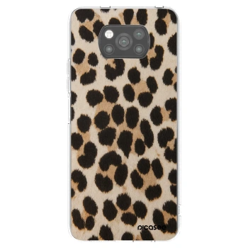 Picasee silikonový černý obal pro Xiaomi Poco X3 Pro - Brown Tiger