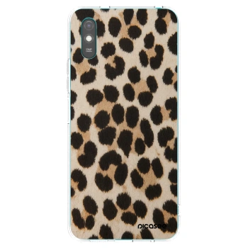 Picasee silikonový průhledný obal pro Xiaomi Redmi 9AT - Brown Tiger