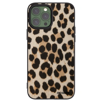 Picasee silikonový černý obal pro Apple iPhone 13 Pro Max - Brown Tiger