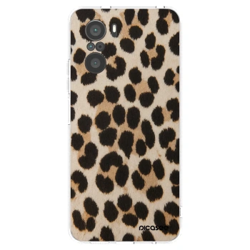 Picasee silikonový průhledný obal pro Xiaomi Poco F3 - Brown Tiger