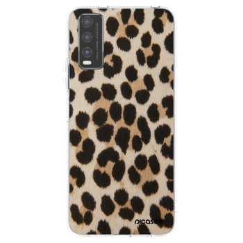 Picasee silikonový průhledný obal pro Vivo Y20s - Brown Tiger