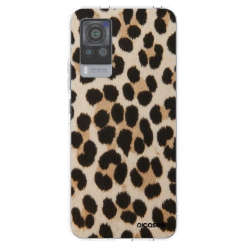Picasee silikonový průhledný obal pro Vivo X60 Pro 5G - Brown Tiger