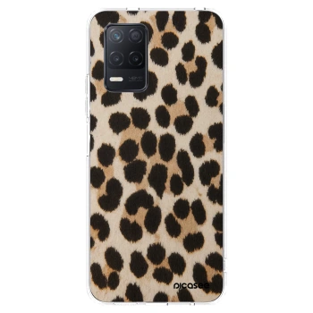 Picasee silikonový průhledný obal pro Realme 8 5G - Brown Tiger