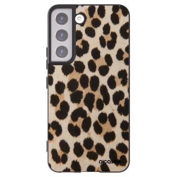 Picasee silikonový černý obal pro Samsung Galaxy S22 5G - Brown Tiger