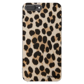 Picasee silikonový průhledný obal pro Apple iPhone 7 Plus - Brown Tiger