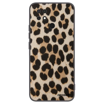 Picasee silikonový černý obal pro Xiaomi Redmi 10C - Brown Tiger