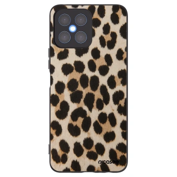 Picasee silikonový černý obal pro Honor X8 4G - Brown Tiger