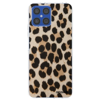 Picasee silikonový průhledný obal pro Honor X8 4G - Brown Tiger