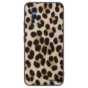 Picasee silikonový černý obal pro Vivo Y52 5G - Brown Tiger