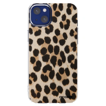 Picasee silikonový průhledný obal pro Apple iPhone 14 Plus - Brown Tiger