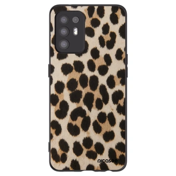 Picasee silikonový černý obal pro OPPO A94 5G - Brown Tiger