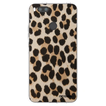 Picasee silikonový průhledný obal pro Xiaomi Redmi A1 - Brown Tiger