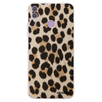 Picasee silikonový průhledný obal pro Honor 8X - Brown Tiger