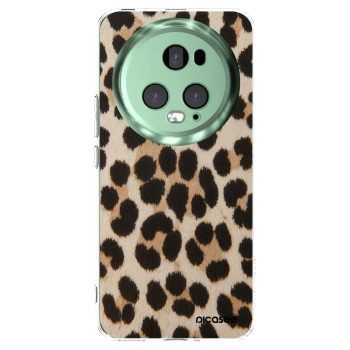 Picasee silikonový průhledný obal pro Honor Magic5 Pro - Brown Tiger