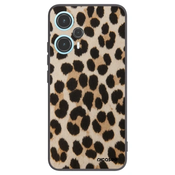 Picasee silikonový černý obal pro Xiaomi Poco F5 - Brown Tiger