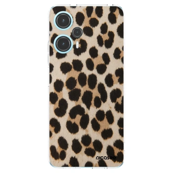 Picasee silikonový průhledný obal pro Xiaomi Poco F5 - Brown Tiger