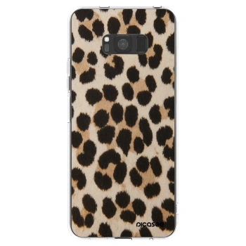 Picasee silikonový průhledný obal pro Samsung Galaxy S8 G950F - Brown Tiger