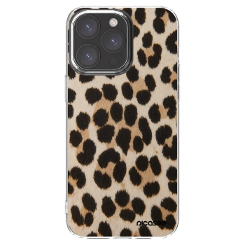 Picasee silikonový průhledný obal pro Apple iPhone 15 Pro Max - Brown Tiger